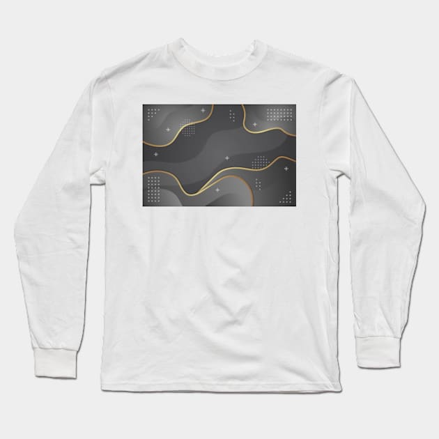 Background Black Long Sleeve T-Shirt by Shop Ovov